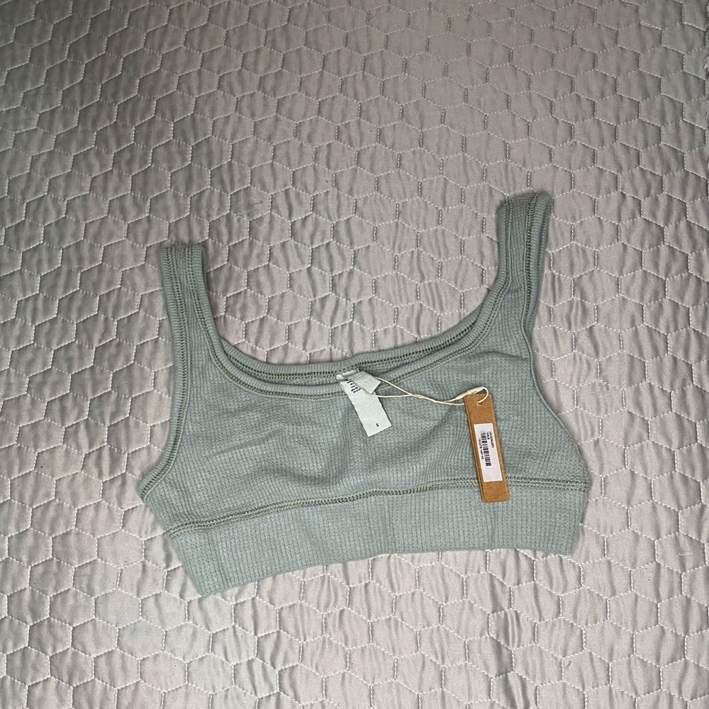 SOLD New Skims Waffle Knit Scoop Bra MINERAL SOLD